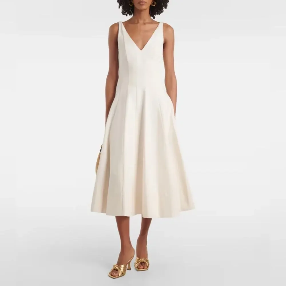 Staud Marieta Dress Ivory 4 - Picture 8 of 12